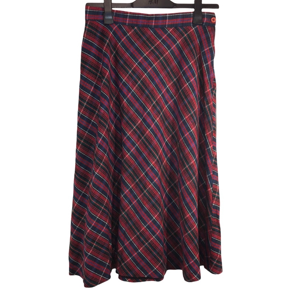 Vintage Plaid Woven Skirt 🎁
